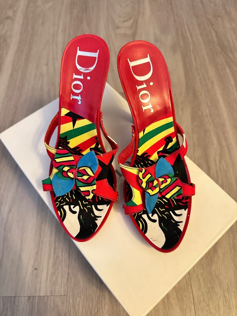 Vintage Christian Dior Rasta Heels